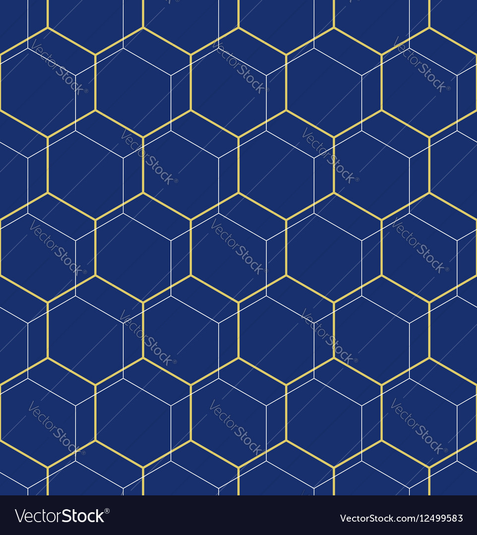 Seamless abstract pattern with hexagons