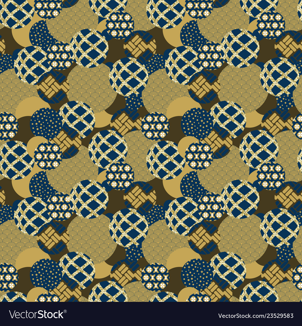 Seamless pattern circles