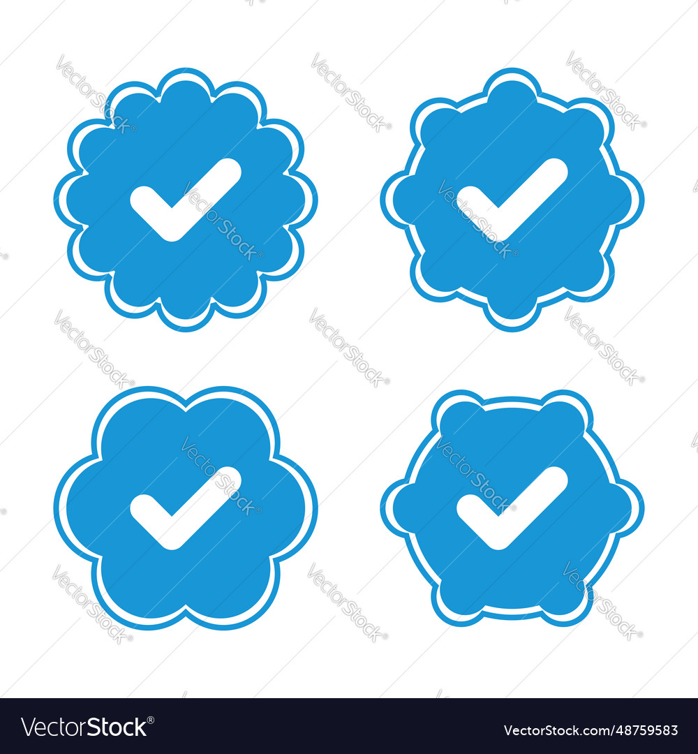 Set of badges and labels with check mark