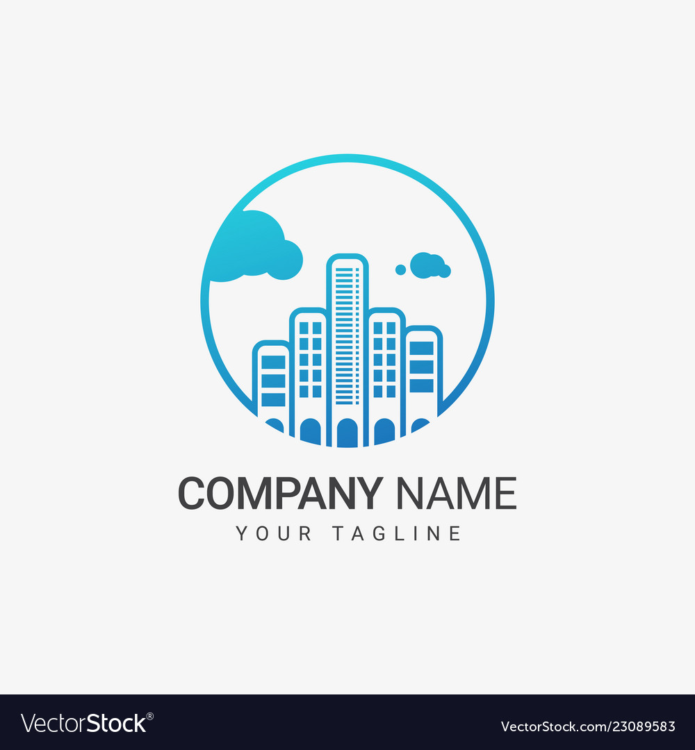 Skyline logo template vector image Skyline logo template