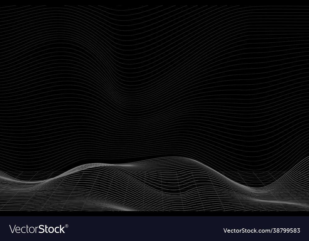 Synthwave 3D Wave Background