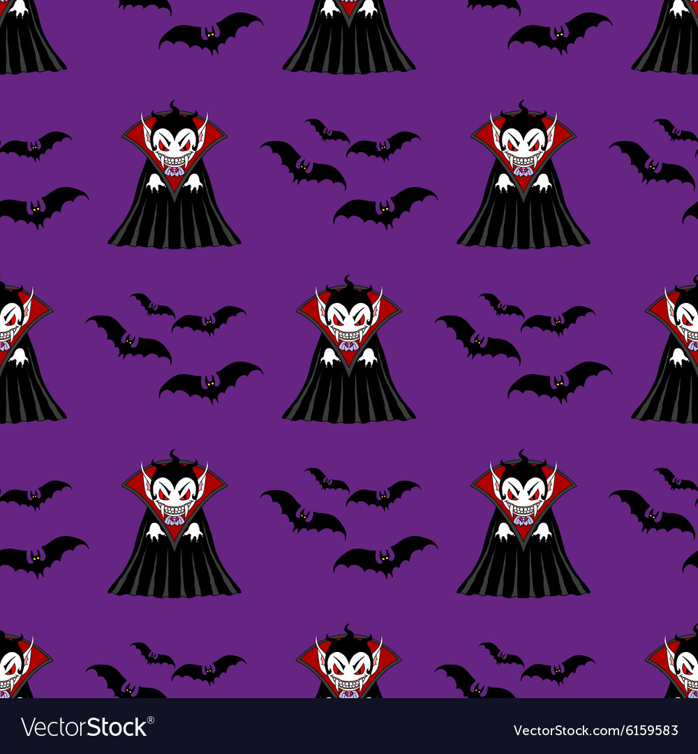 Vampire seamless pattern