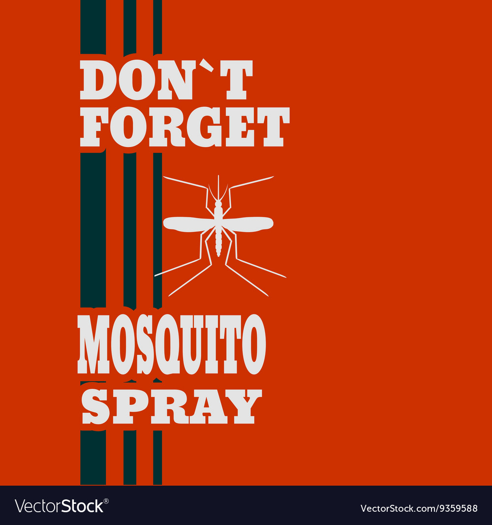 Anti-mosquito spray label