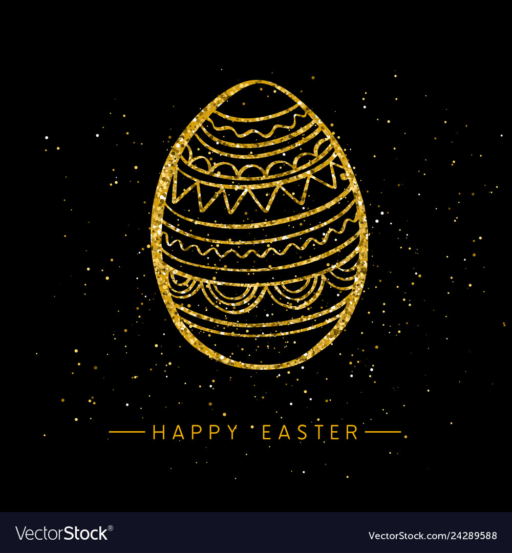 Happy easter banner background template vector image Happy easter banner background template