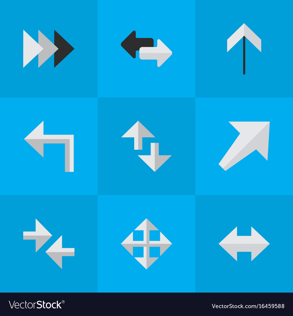 Set of simple cursor icons