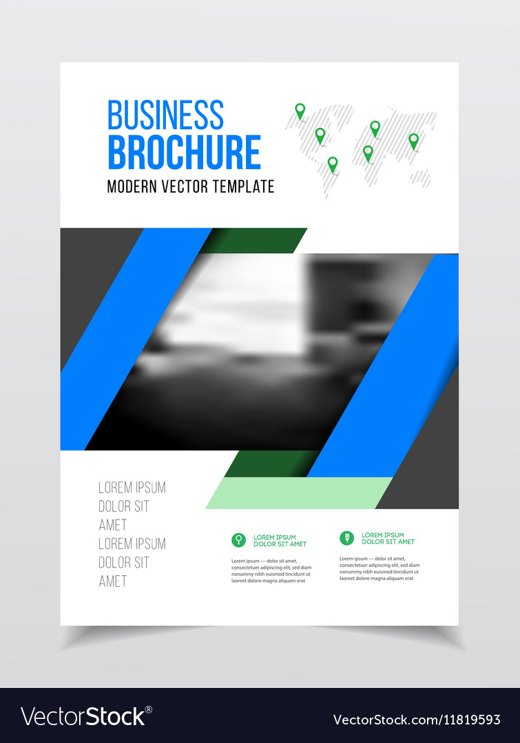 Abstract business flyer design template in a4 size