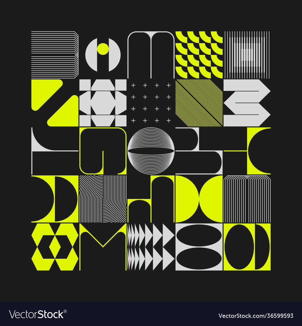 Brutalism design abstract pattern