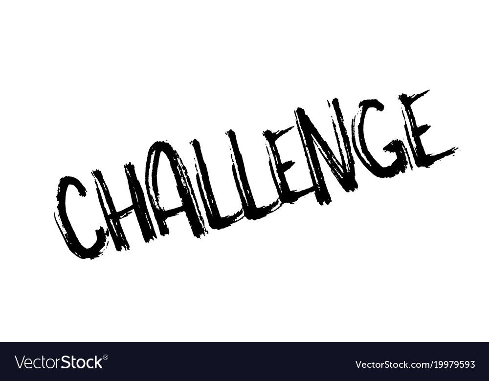 Challenge rubber stamp Royalty Free Vector Image