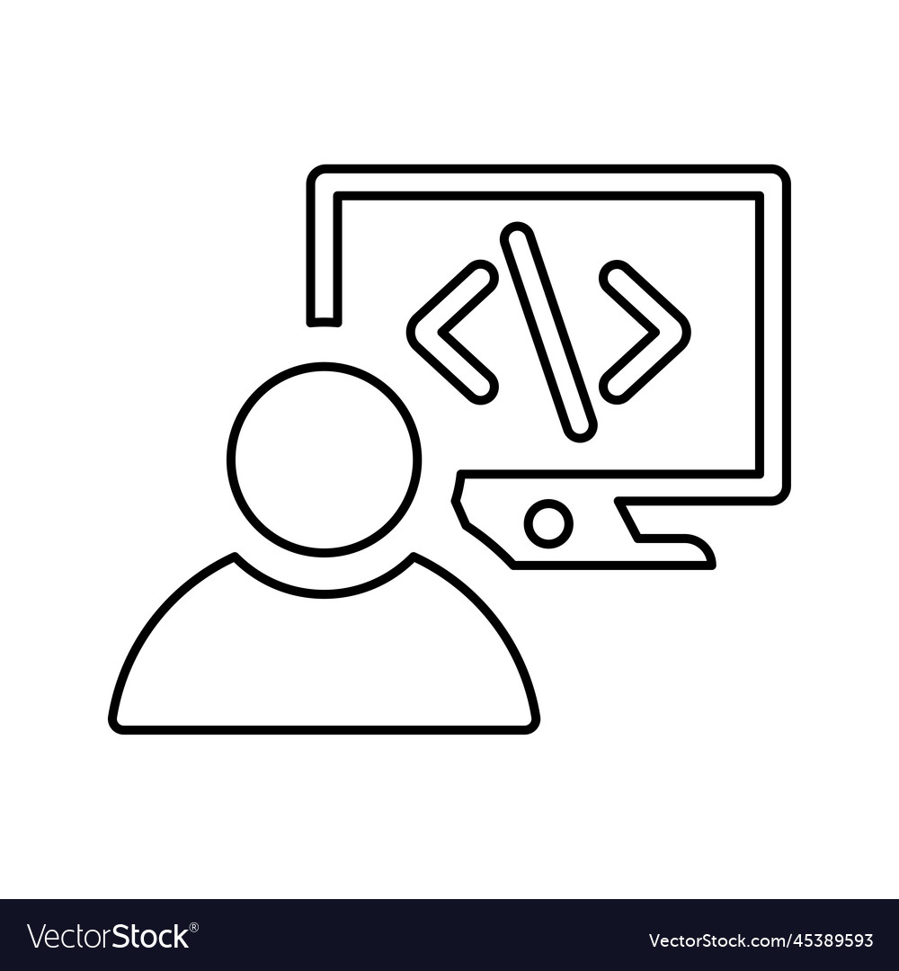 Code Programmierer-Symbol