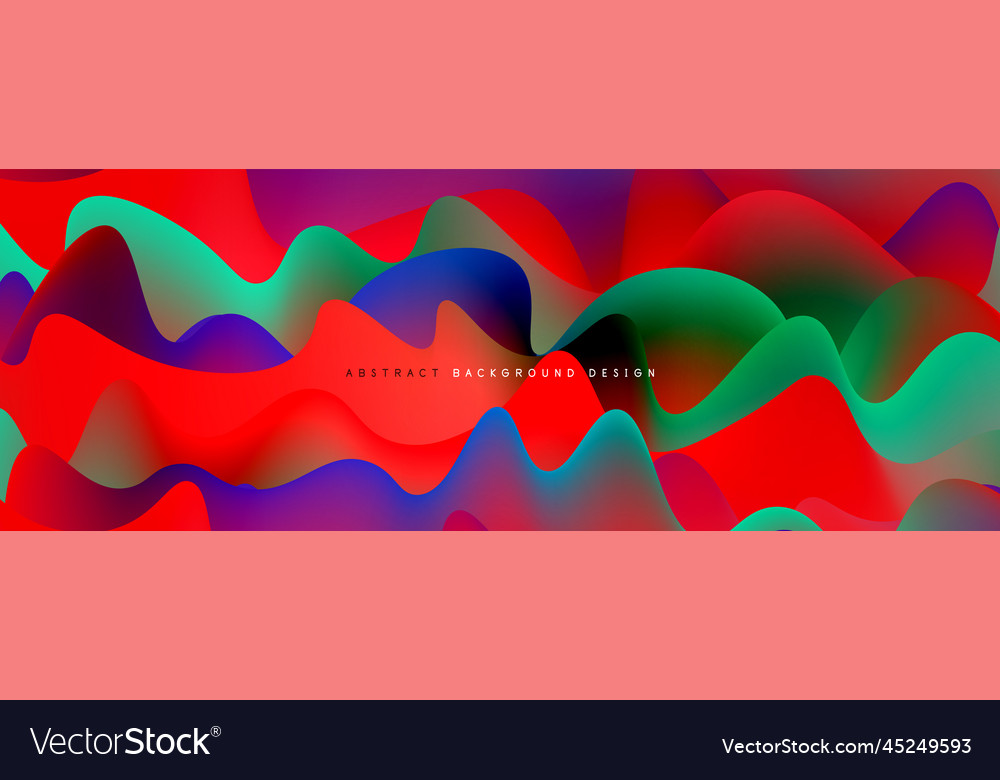 Dynamic liquid waves abstract background