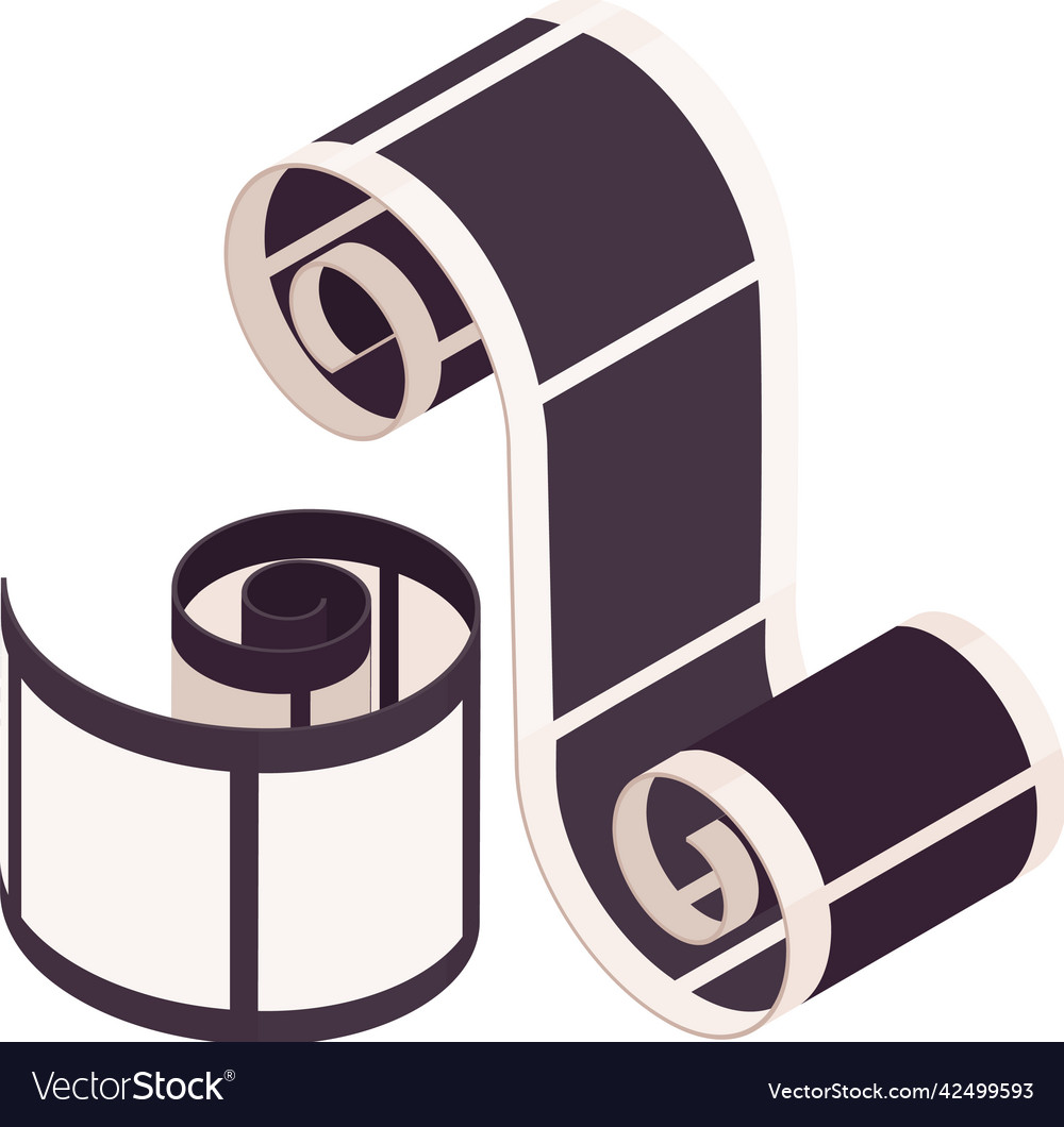 Film reel cinema composition Royalty Free Vector Image