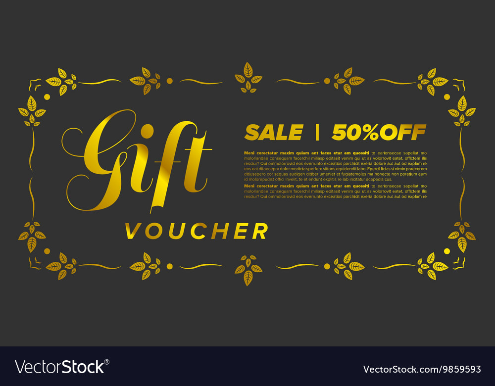 Gift voucher template