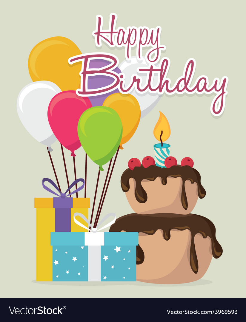 Happy birthday design Royalty Free Vector Image