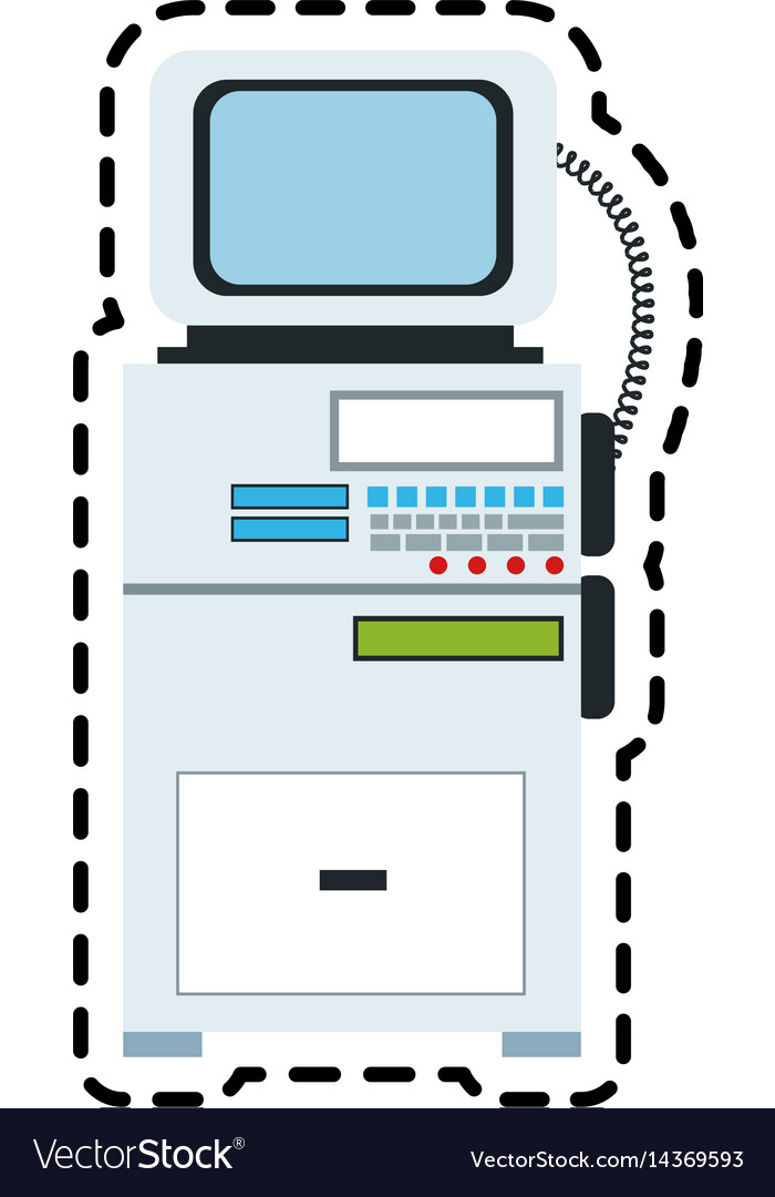 Patient monitor icon image Royalty Free Vector Image