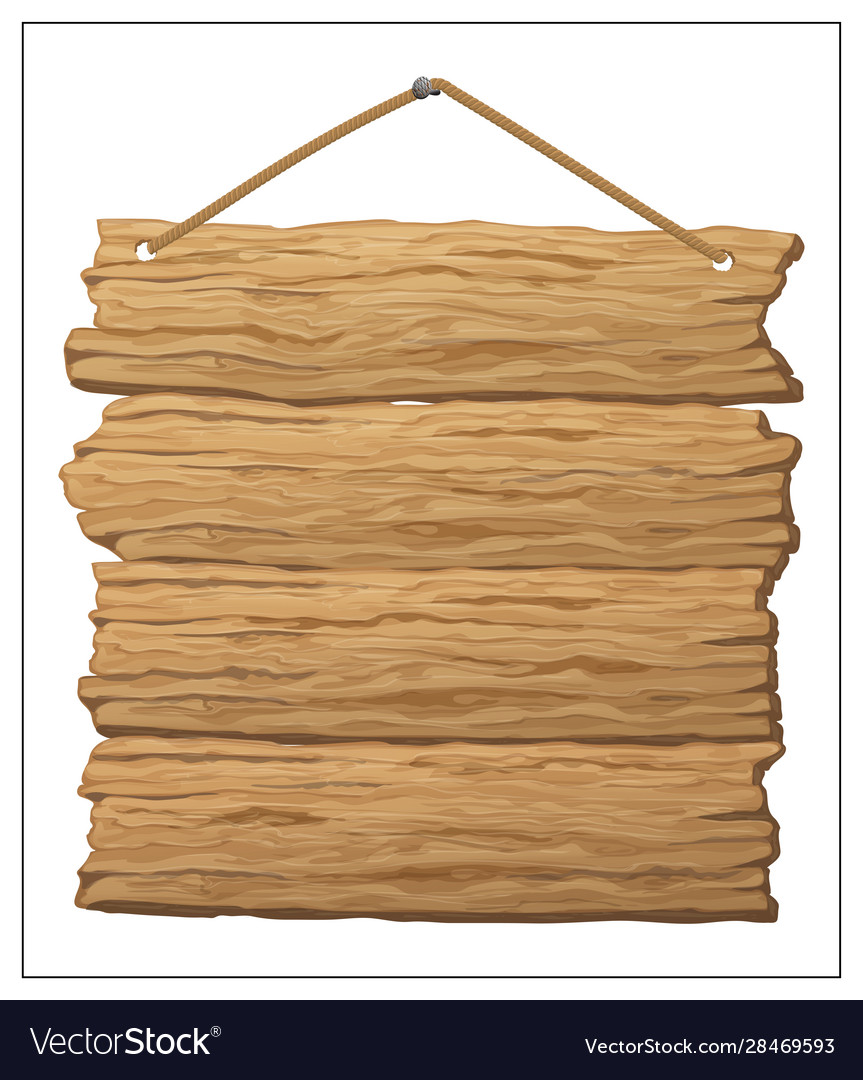 Wooden Banner Sign Posts Or Boards Royalty Free Vector Image