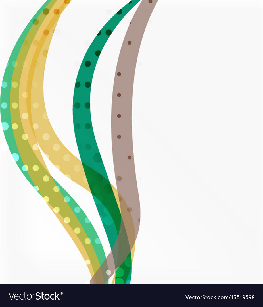 Abstract wave lines background vector image Abstract wave lines background
