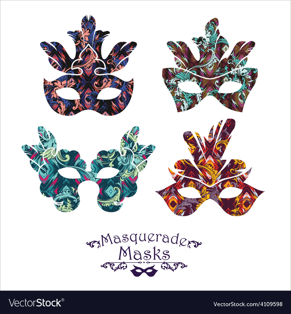 Carnival mask Royalty Free Vector Image - VectorStock