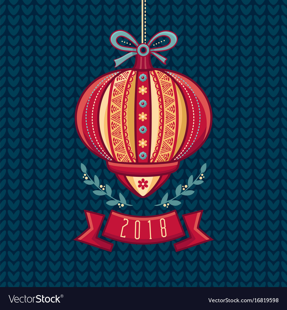 Chinese flashlight greeting card winter holidays