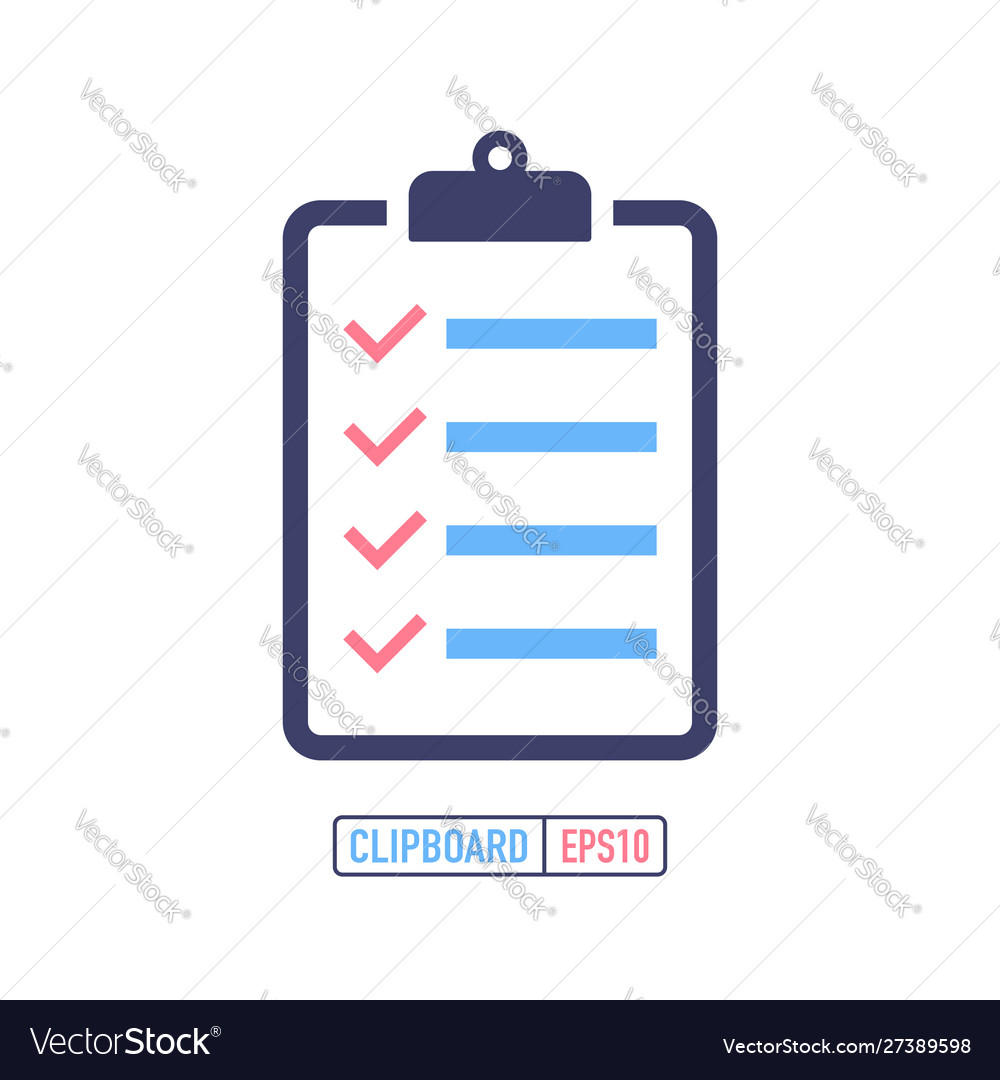 Clipboard mit Checkliste-Symbol