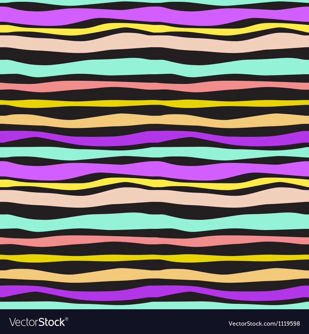 Color waves lines seamless background Royalty Free Vector