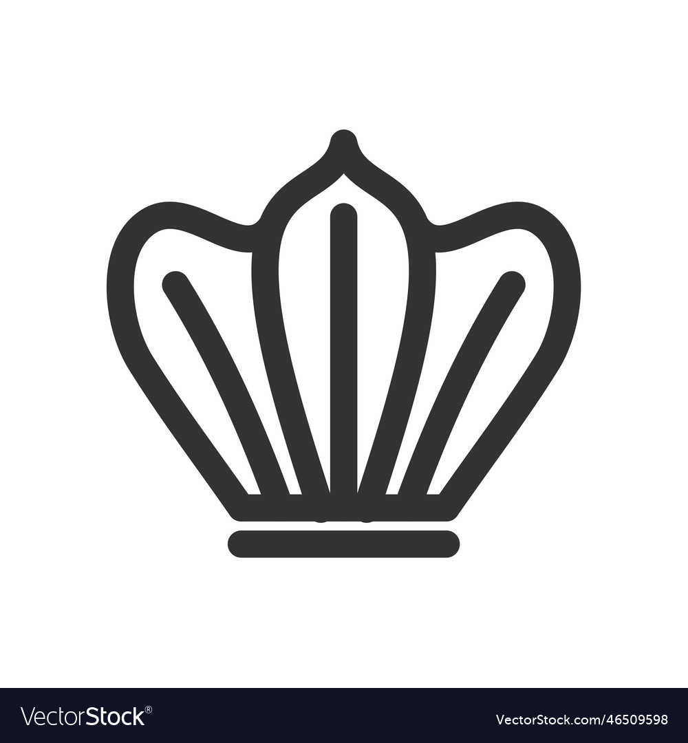 Crown logo template icon brand identity isolated Vector Image