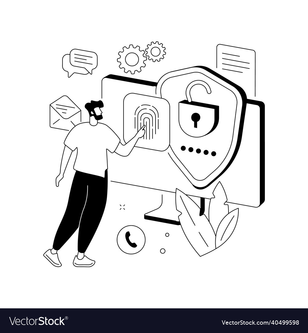 Data privacy abstract concept