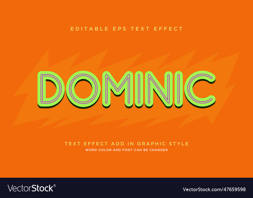 Fully editable cool text effect style