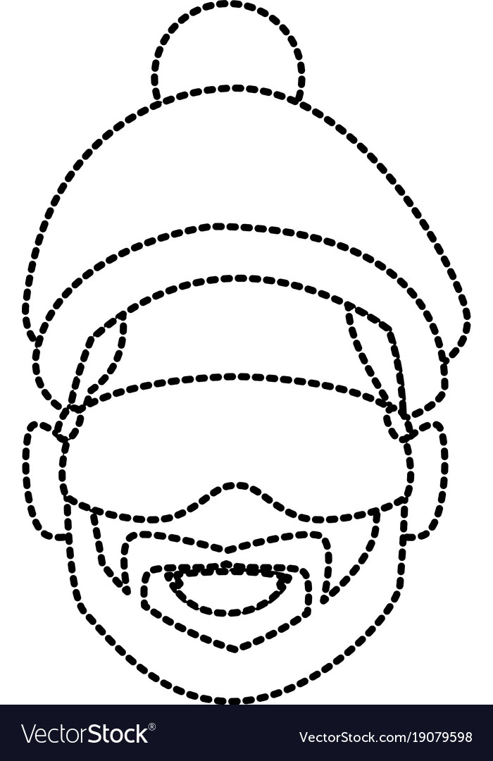 Man with winter googles face