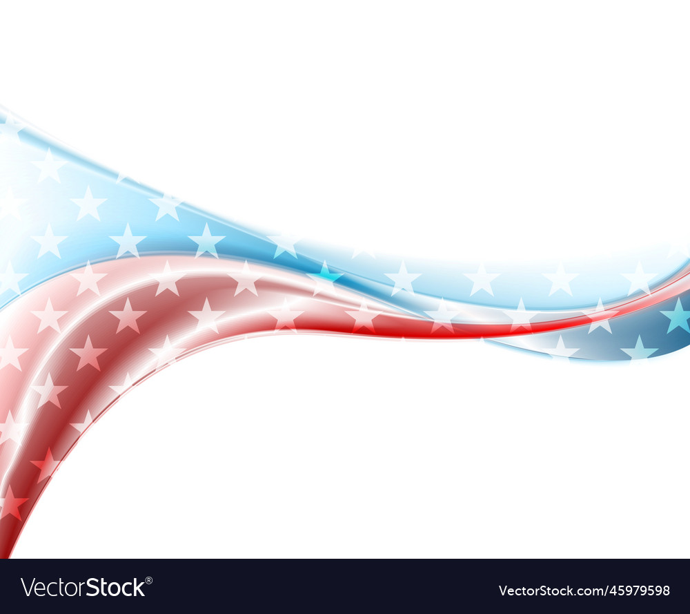 Presidents day abstract wavy usa colors background