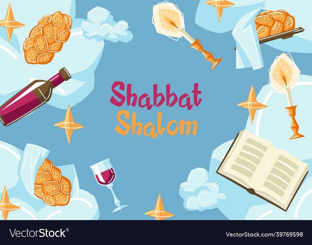 805 Shabbat Shalom Greetings Images, Stock Photos, 3D objects, & Vectors