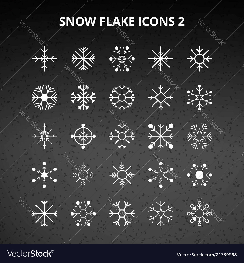 Snowflake Icons Set