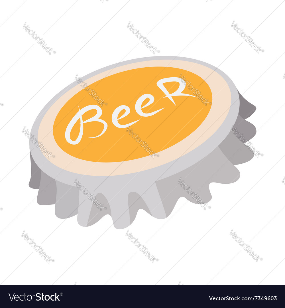 Bier Flasche Cap Cartoon Symbol