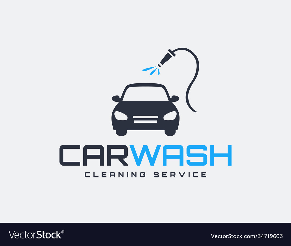 Carwash logo Royalty Free Vector Image - VectorStock