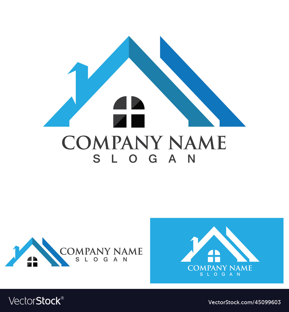 Home buildings logo and symbols icons Royalty Free Vector