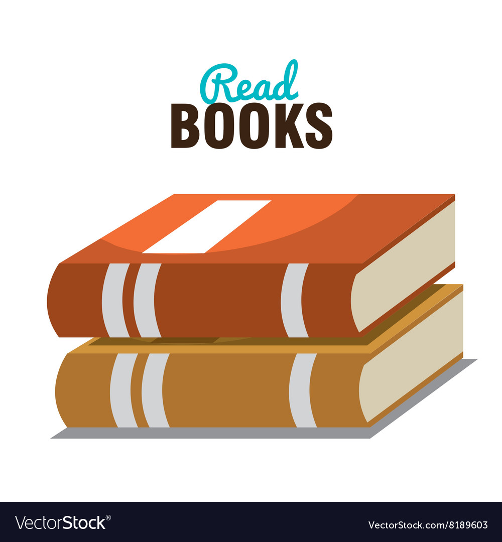 Read books design Royalty Free Vector Image - VectorStock