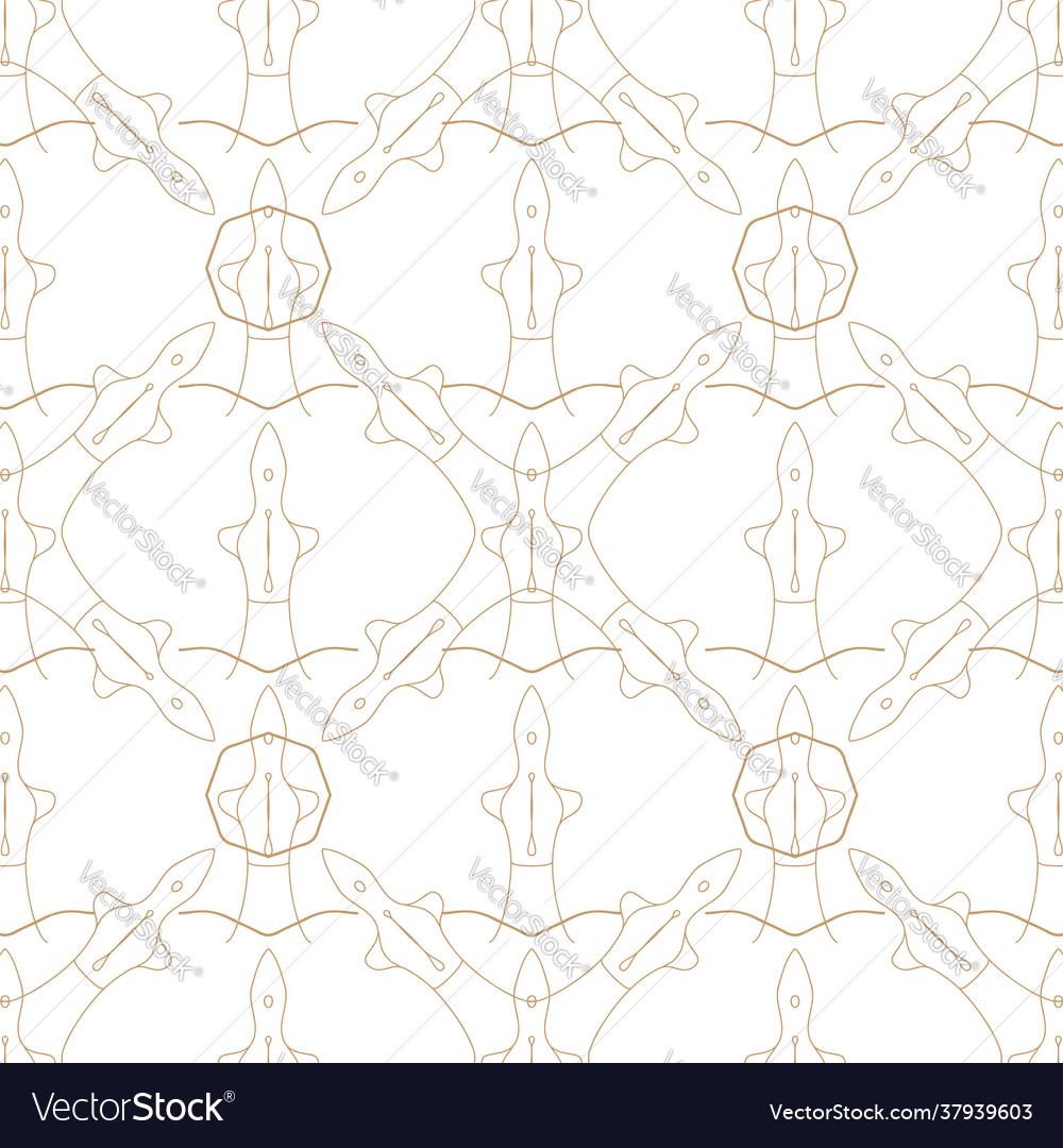 Seamless pattern sensual line minimal design vector image Seamless pattern sensual line minimal design