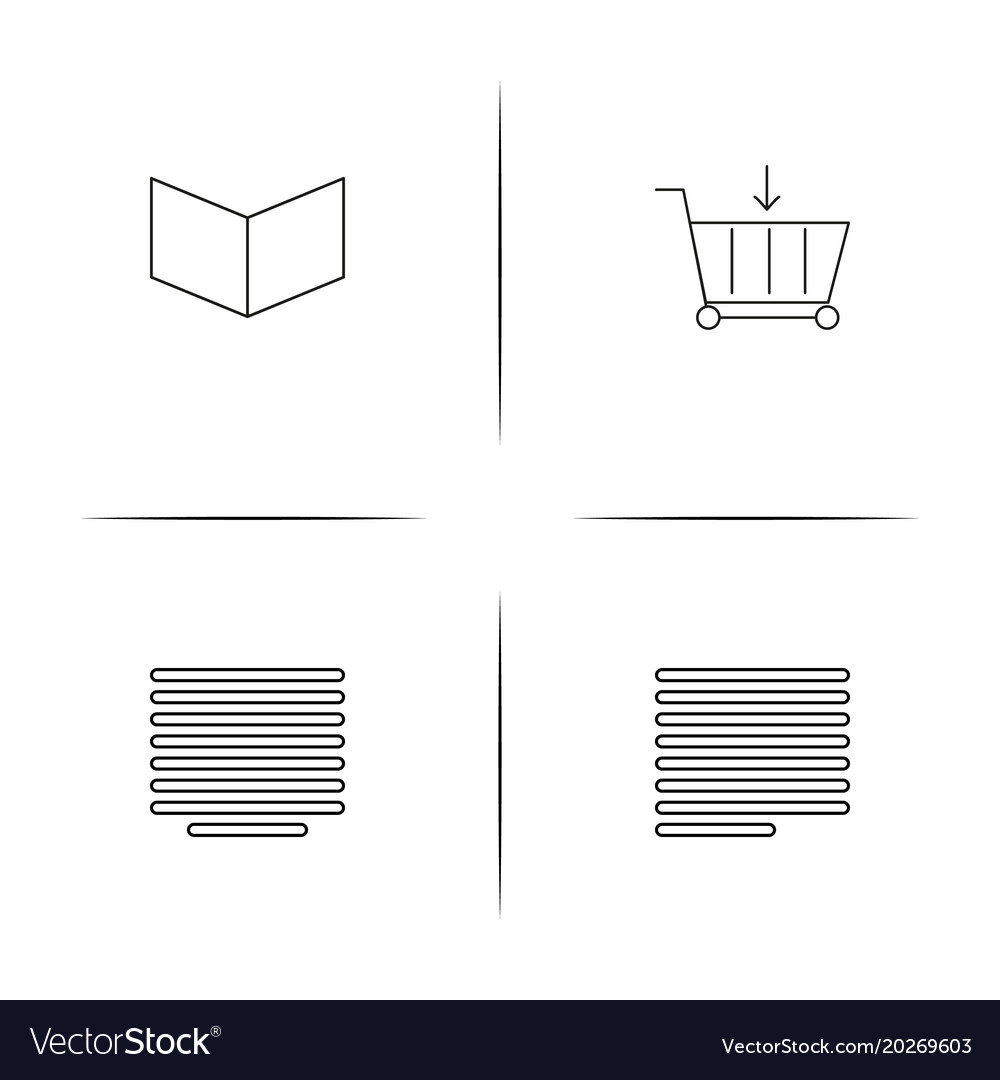 Web linear simple icon setoutline icons