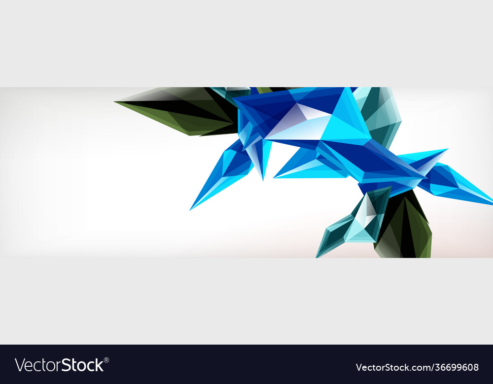 3d triangles and pyramids abstract Vector Image 3d triangles and pyramids abstract