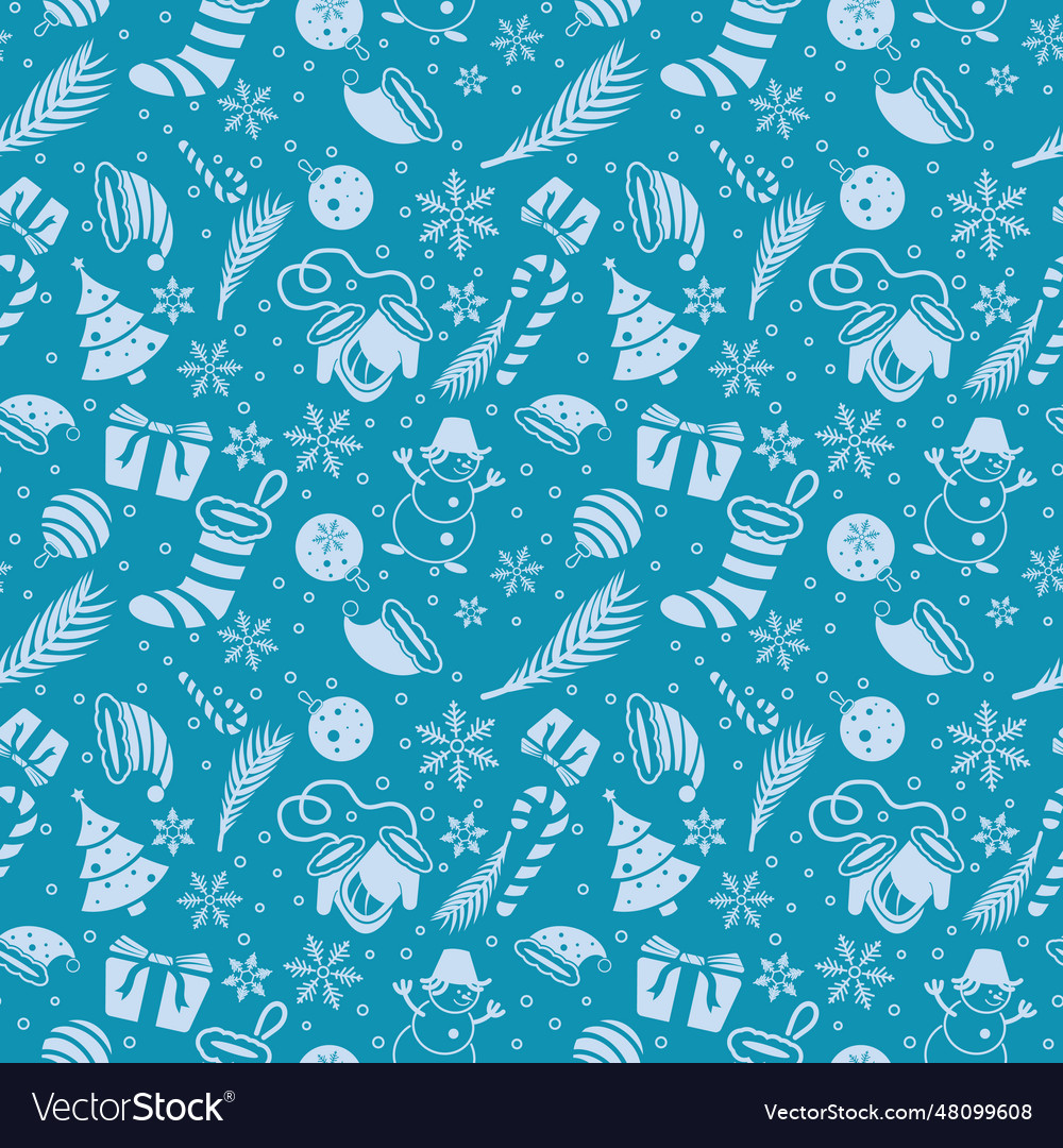 Christmas seamless pattern attributes