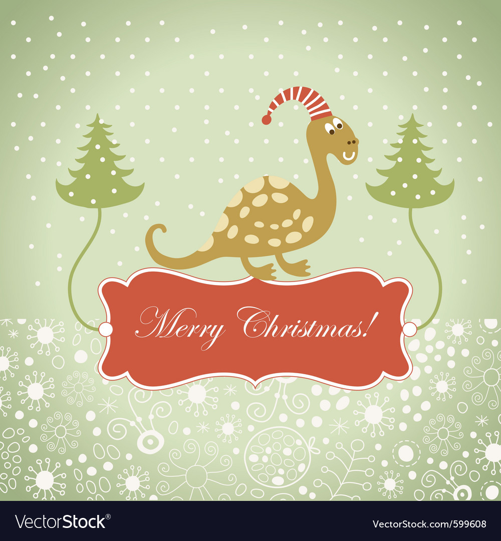 Cute dragon for greeting card Royalty Free Vector Image