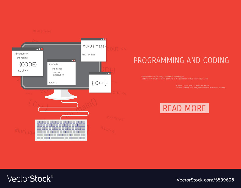 Flat concept of programming and coding