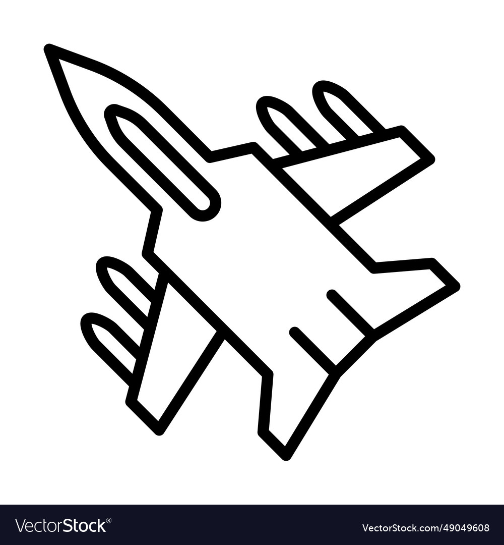 Jet fighter icon