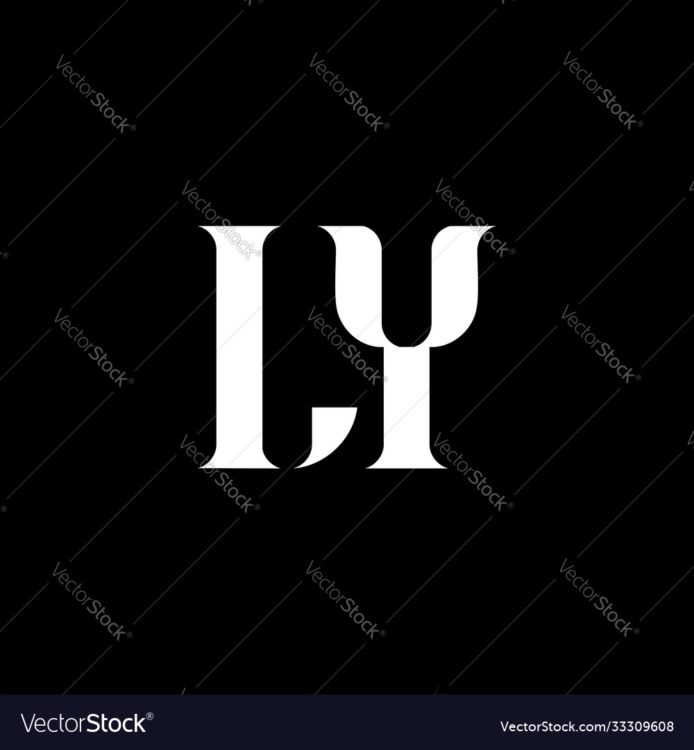 Ly l y letter logo design initial