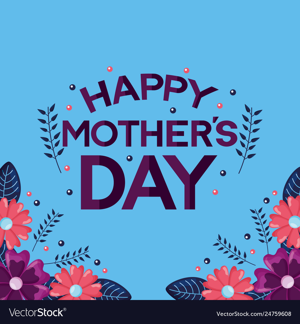 Mothers day flowers Royalty Free Vector Image - VectorStock