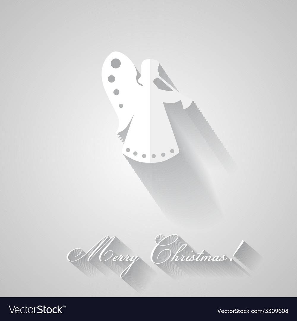 Paper angel - christmas background Royalty Free Vector Image