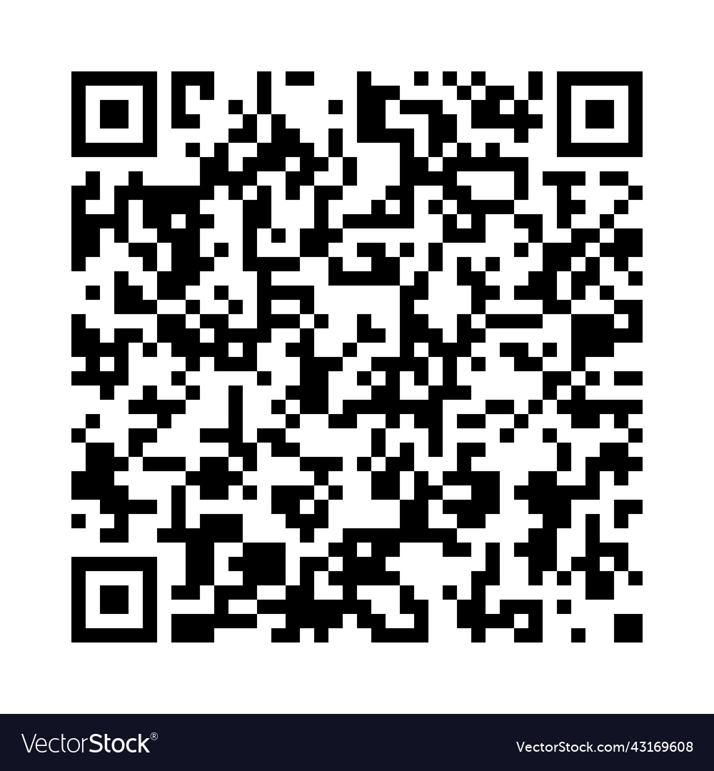 Qr code vector image Qr code