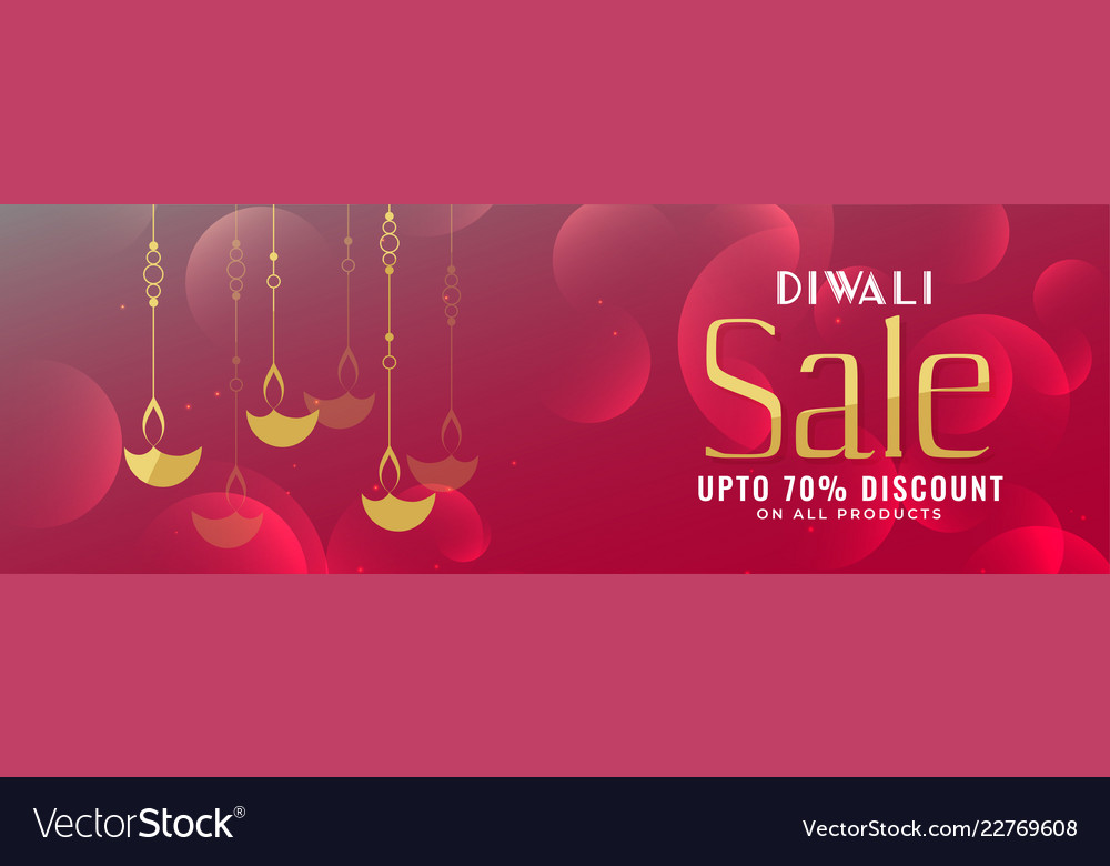 Shiny diwali festival sale banner design