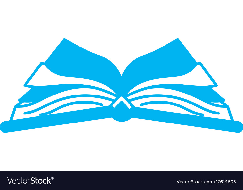 Silhouette notebook object open with papers