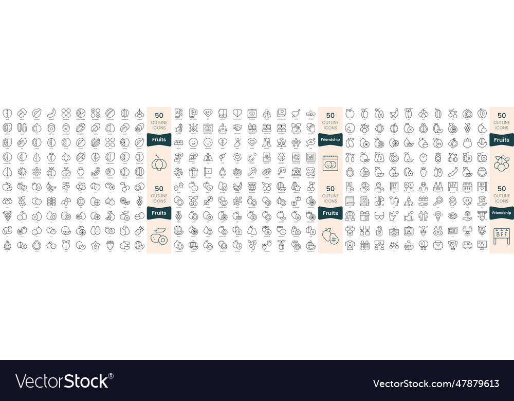 300 thin line icons bundle in this set include Vector Image 300 thin line icons bundle in this set include