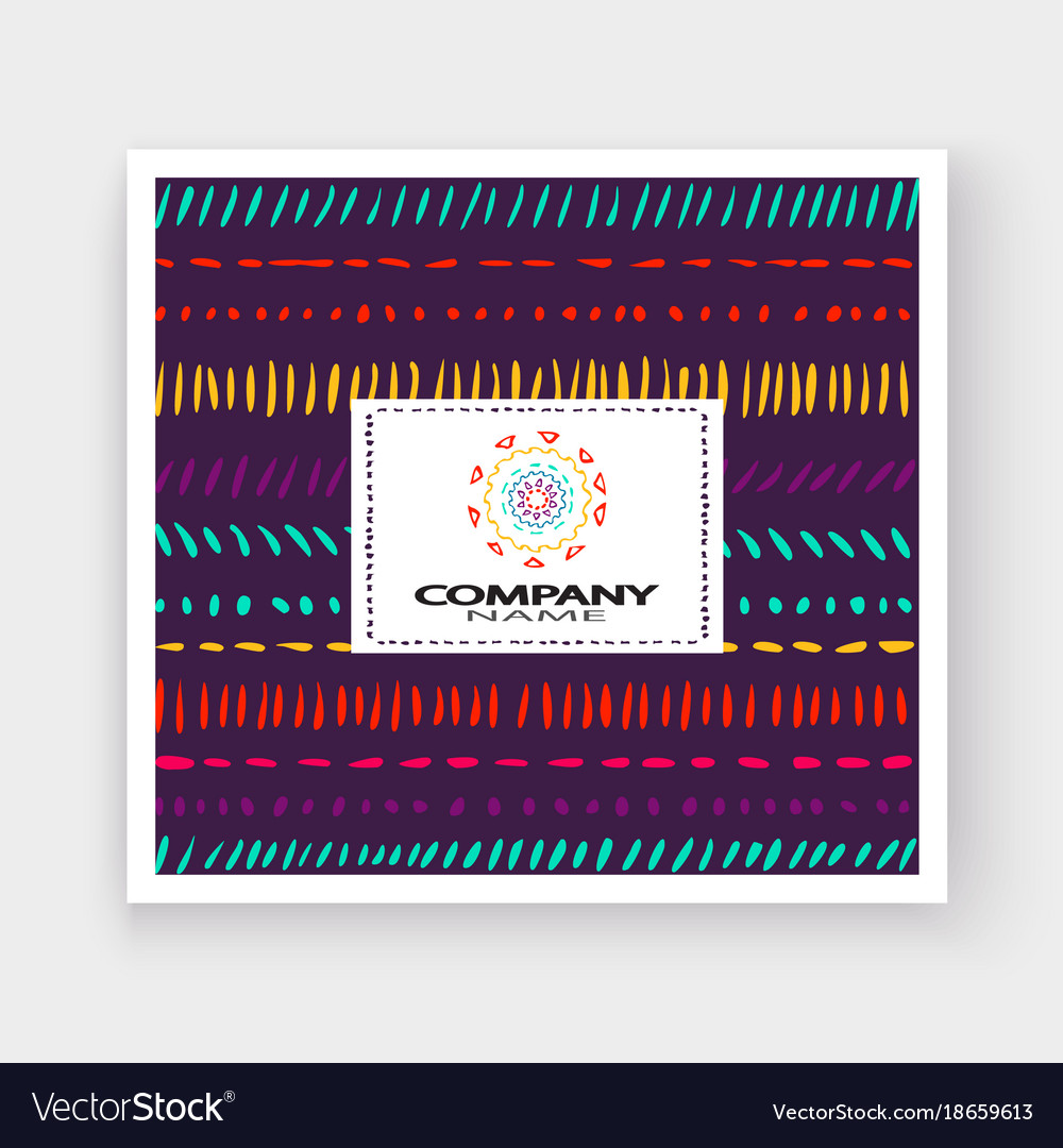 Abstract pattern with color hand drawn strokes